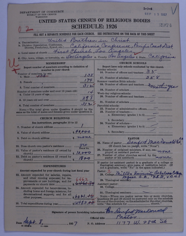 Scan of Church of the United Brethren in Christ: 2974