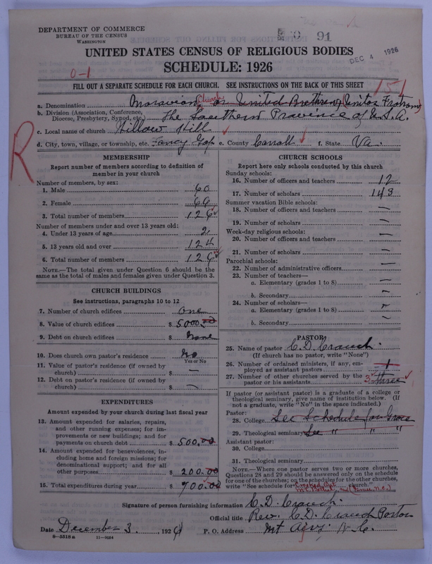 Scan of Moravian Church in America: 91
