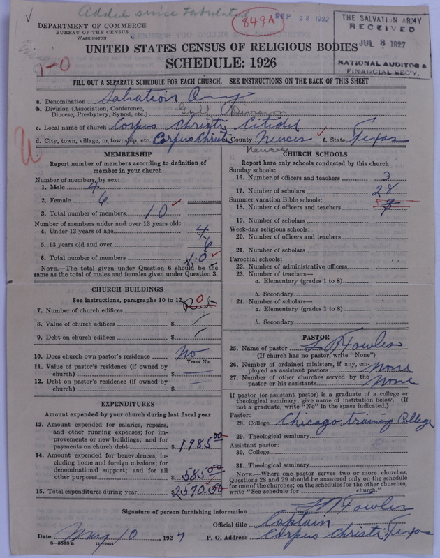 Scan of Salvation Army: 849a
