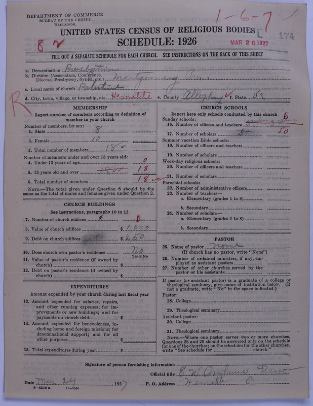 Scan of Presbyterian Church in the United States: 174