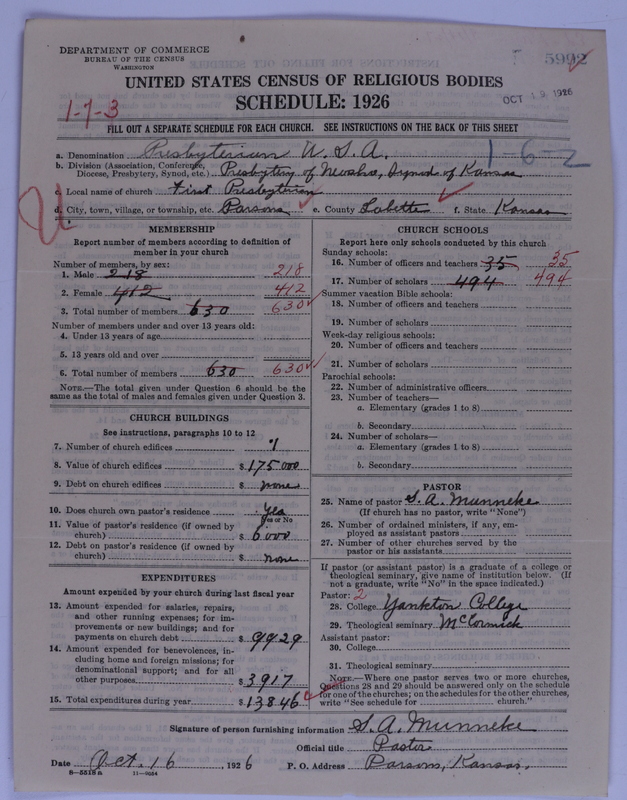 Scan of Presbyterian Church in the United States of America: 5992