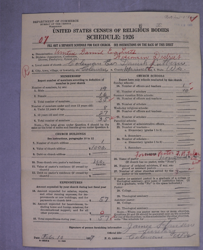 Scan of United Danish Evangelical Lutheran Church in America: 32