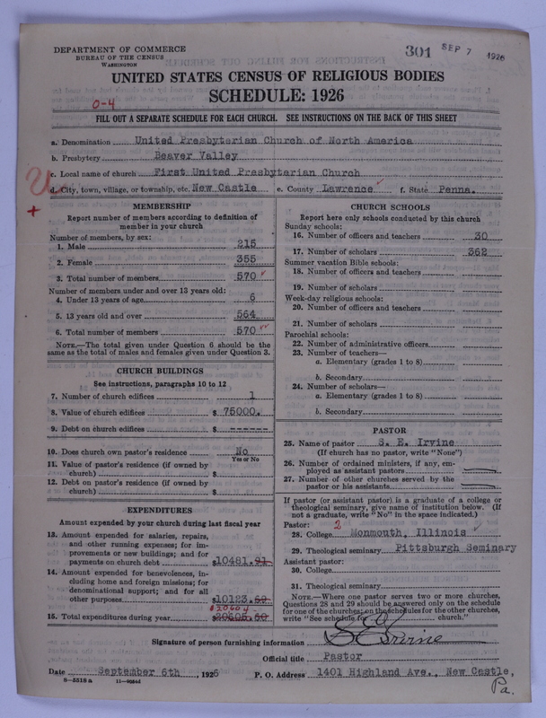 Scan of United Presbyterian Church of North America: 301