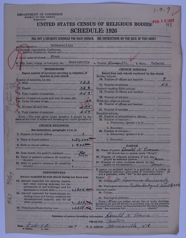 Scan of Universalist Church: 81