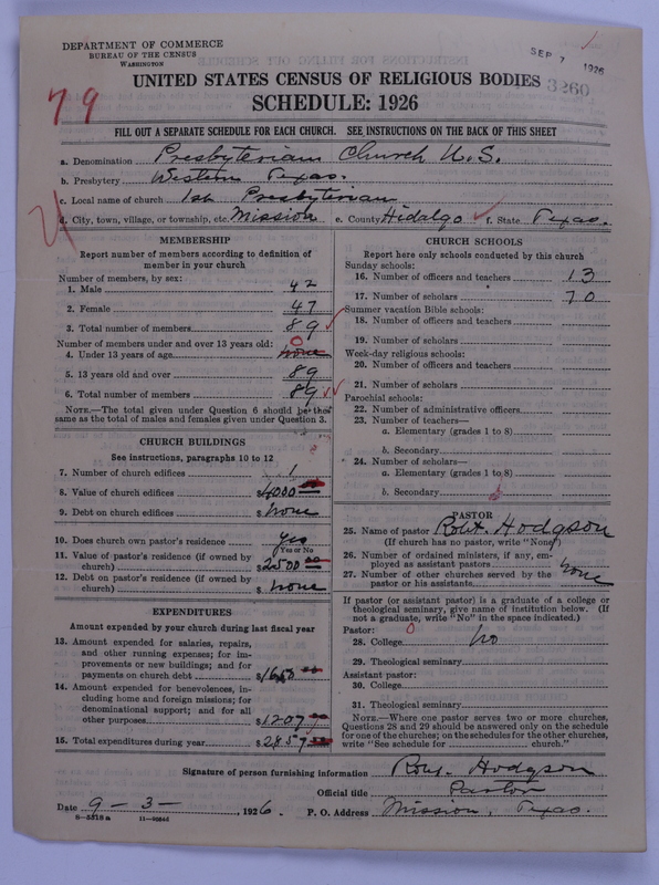 Scan of Presbyterian Church in the United States: 3260