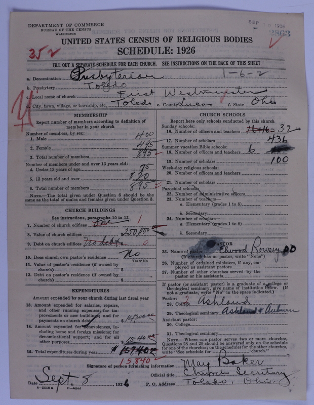 Scan of Presbyterian Church in the United States of America: 2863