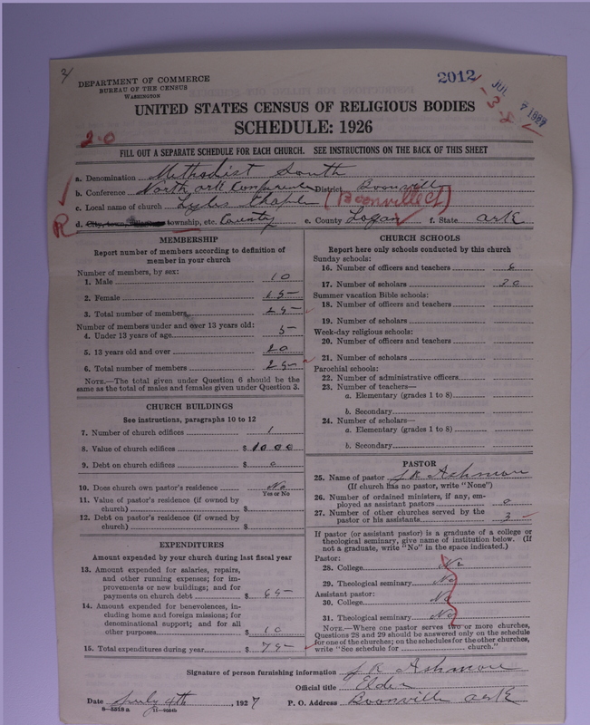 Scan of Methodist Episcopal Church, South: 2012