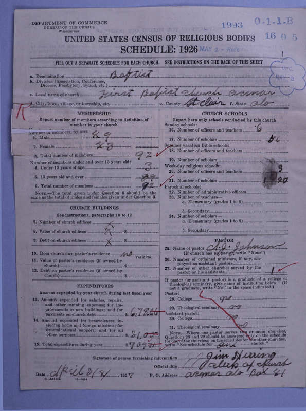 Scan of Negro Baptists: 1993