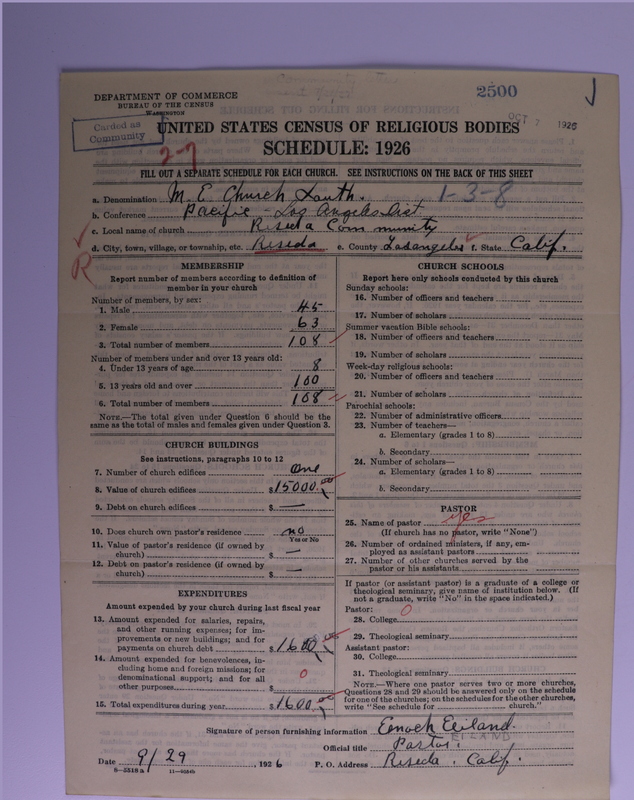 Scan of Methodist Episcopal Church, South: 2500