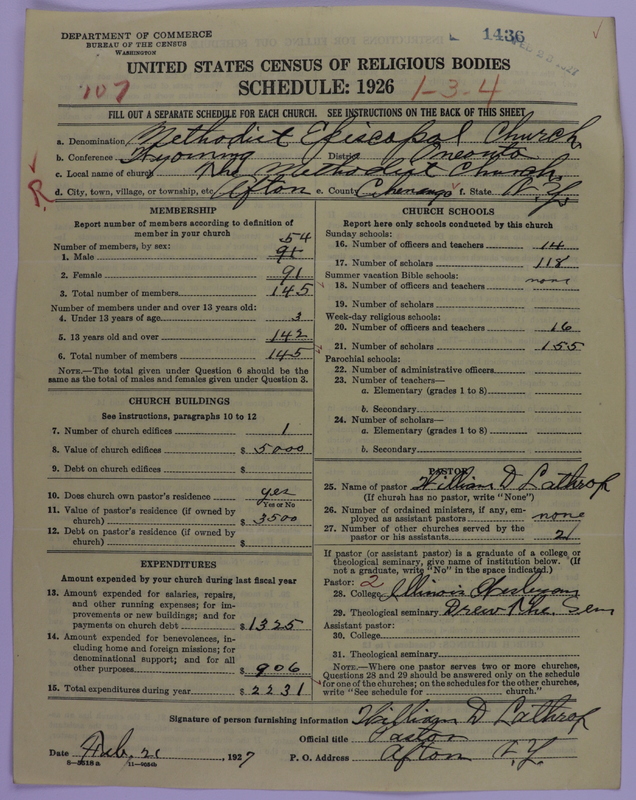 Scan of Methodist Episcopal Church: 1436