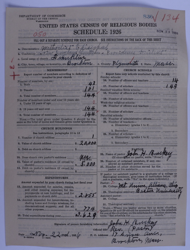 Scan of Methodist Episcopal Church: 836