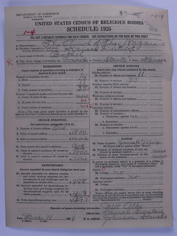 Scan of Church of the Nazarene: 654