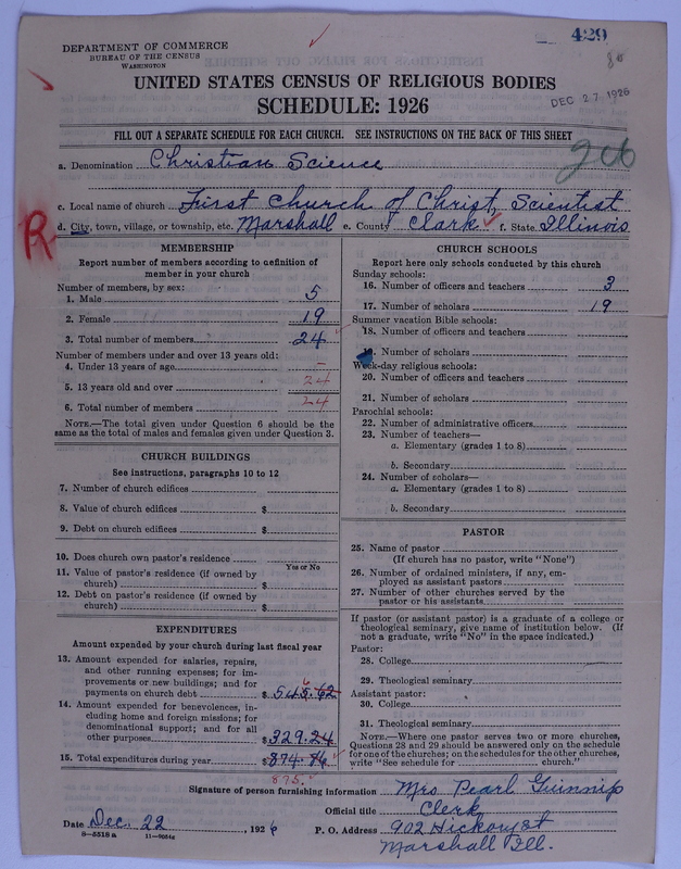 Scan of Church of Christ, Scientist: 429