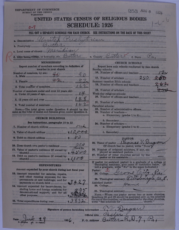 Scan of United Presbyterian Church of North America: 253