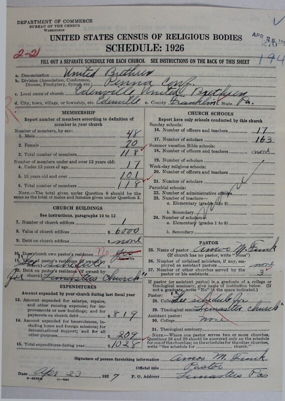 Scan of Church of the United Brethren in Christ: 270