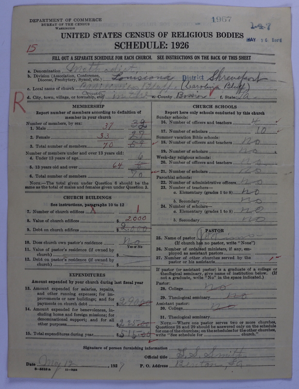 Scan of Colored Methodist Episcopal Church: 1967