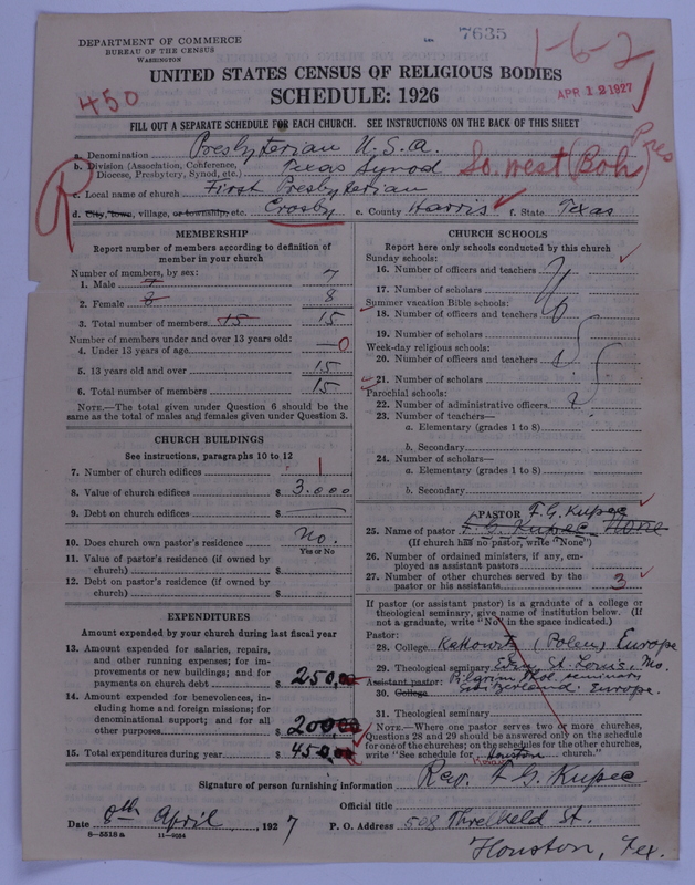 Scan of Presbyterian Church in the United States of America: 7635
