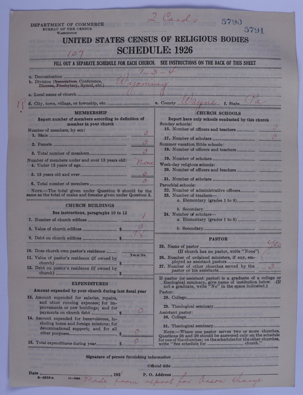 Scan of Methodist Episcopal Church: 5791