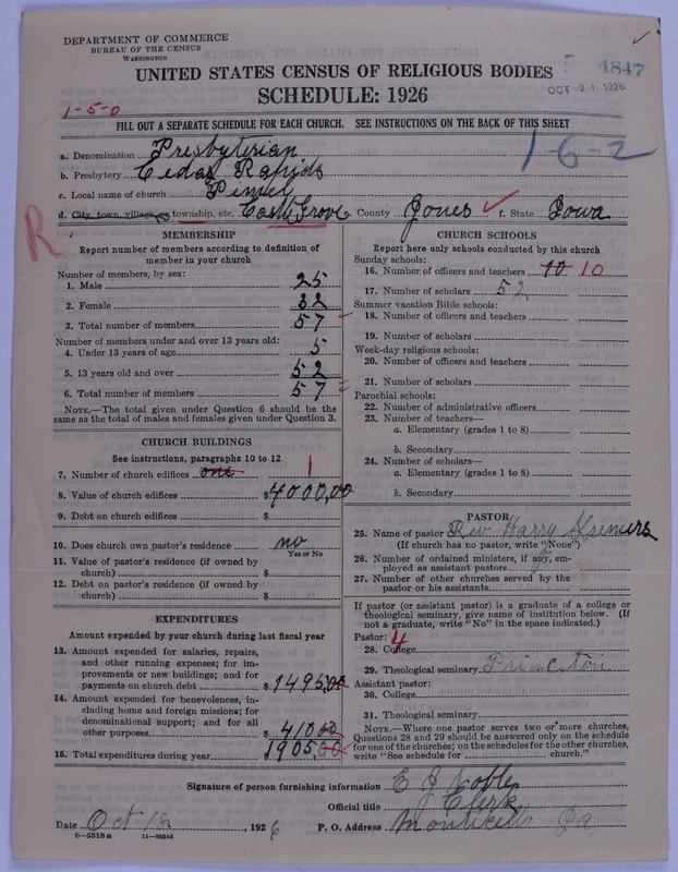 Scan of Presbyterian Church in the United States of America: 4847