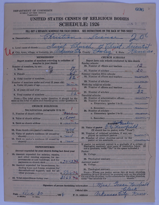 Scan of Church of Christ, Scientist: 696