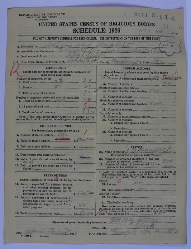 Scan of Negro Baptists: 9173