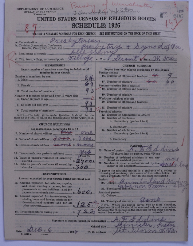 Scan of Presbyterian Church in the United States: 606