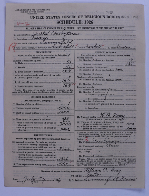 Scan of United Presbyterian Church of North America: 765