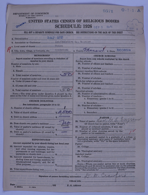 Scan of Negro Baptists: 9571