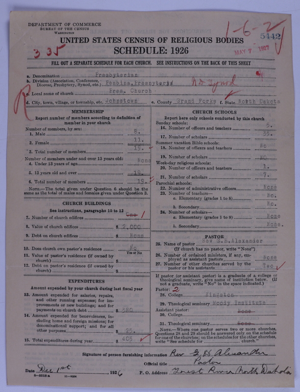 Scan of Presbyterian Church in the United States of America: 5442