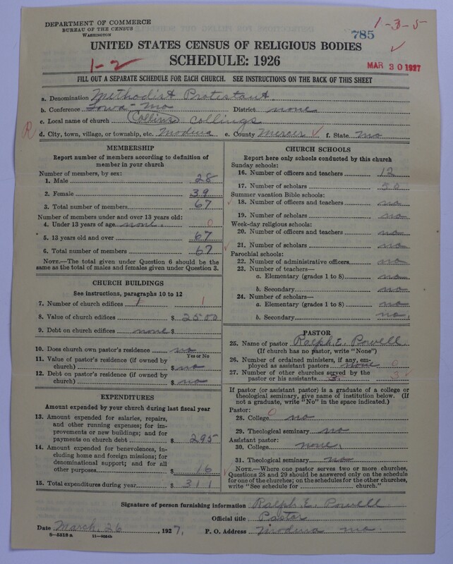Scan of Methodist Protestant Church: 785