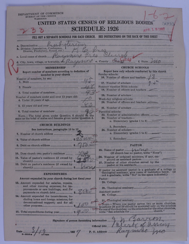 Scan of Presbyterian Church in the United States of America: 5095