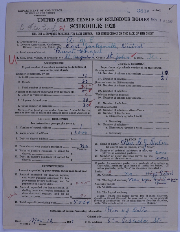 Scan of African Methodist Episcopal Church: 3836