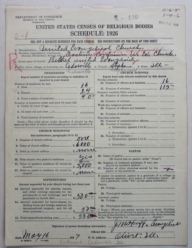 Scan of Evangelical Congregational Church: 149