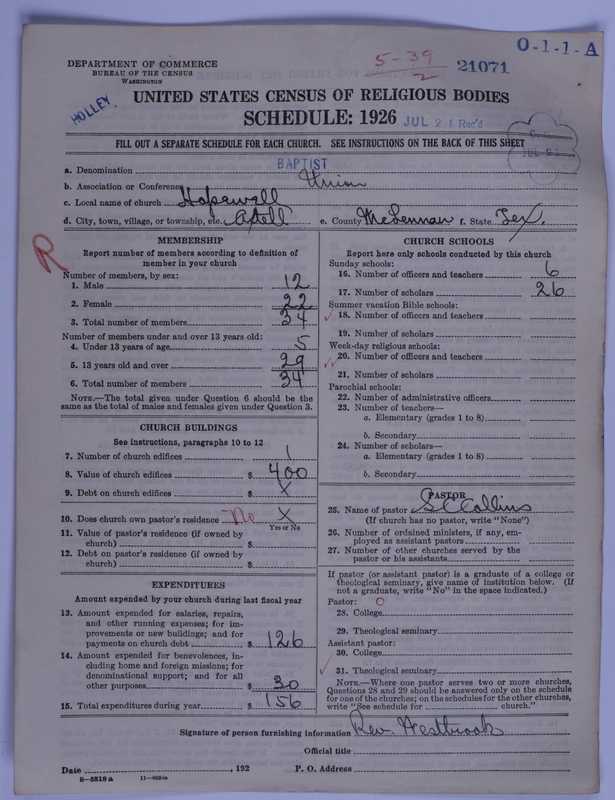 Scan of Negro Baptists: 21071