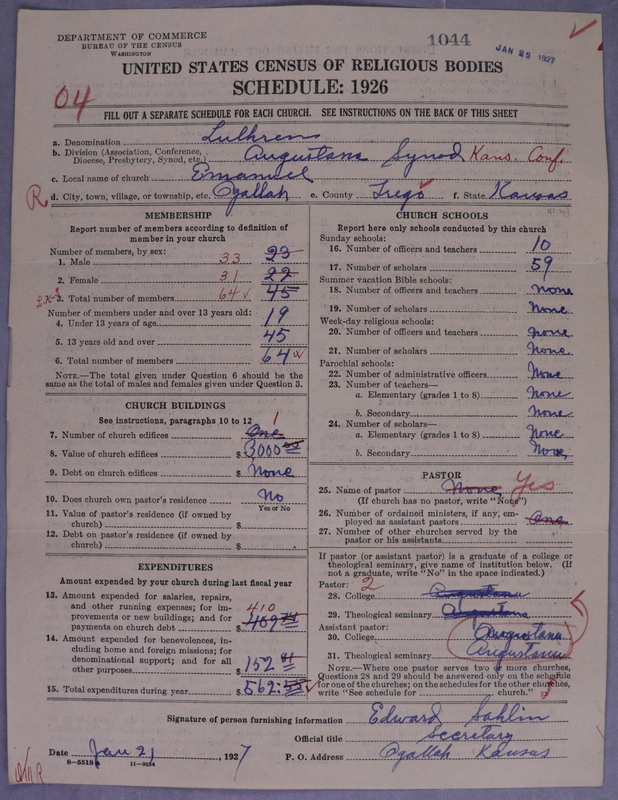 Scan of Evangelical Lutheran Augustana Synod of North America: 1044