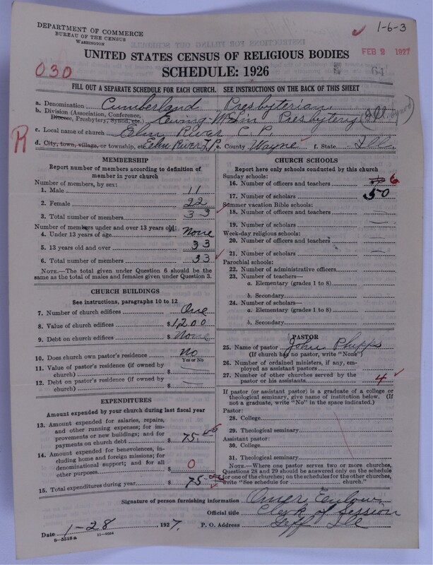 Scan of Cumberland Presbyterian Church: 64