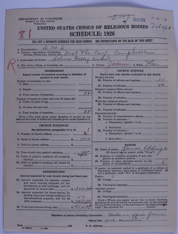 Scan of African Methodist Episcopal Church: 3552