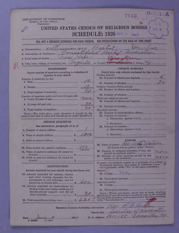Scan of Negro Baptists: 7112