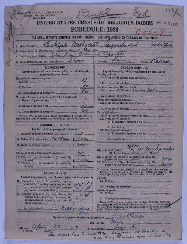 Scan of Federated Churches: 132
