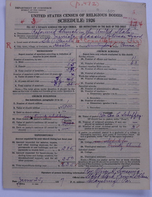 Scan of Reformed Church in the United States: 407
