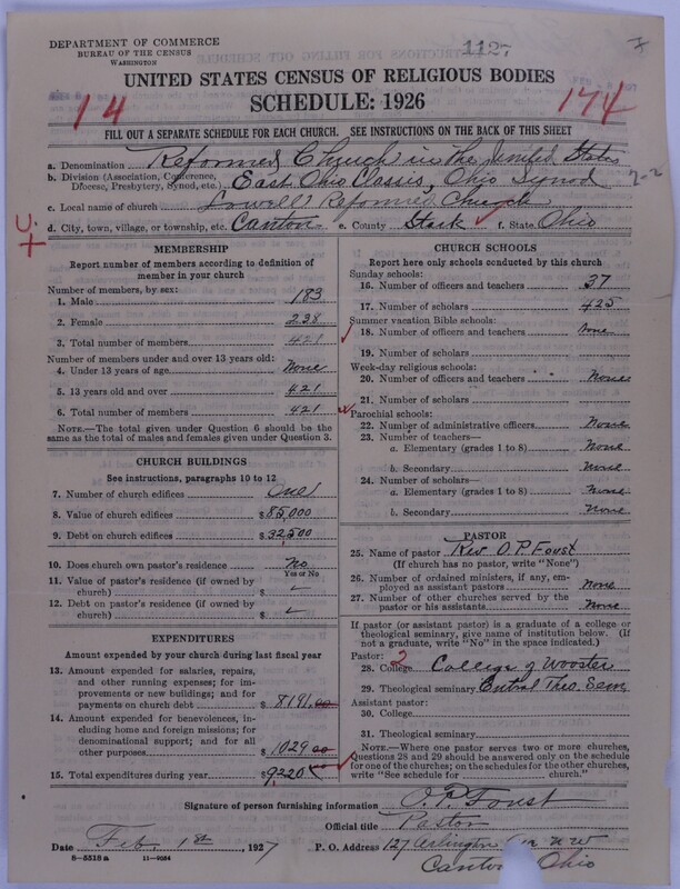 Scan of Reformed Church in the United States: 1127