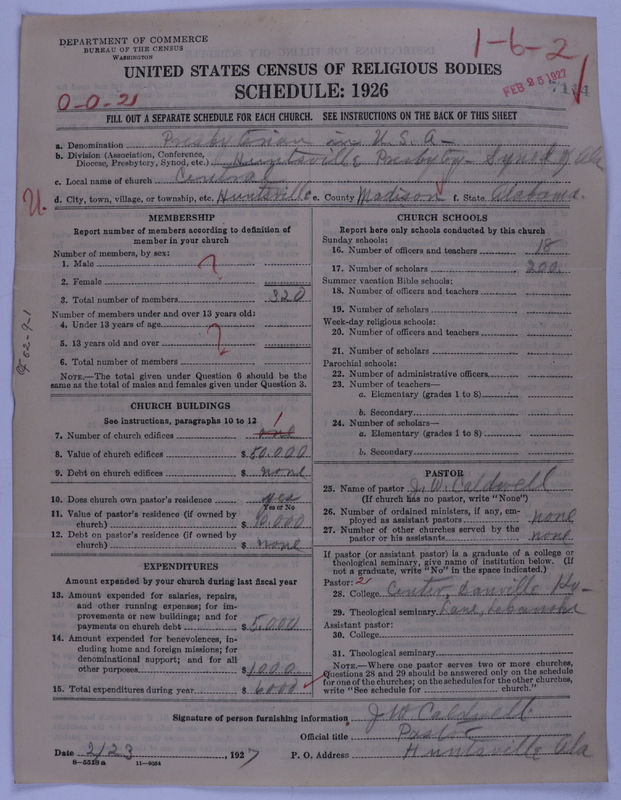 Scan of Presbyterian Church in the United States of America: 7114