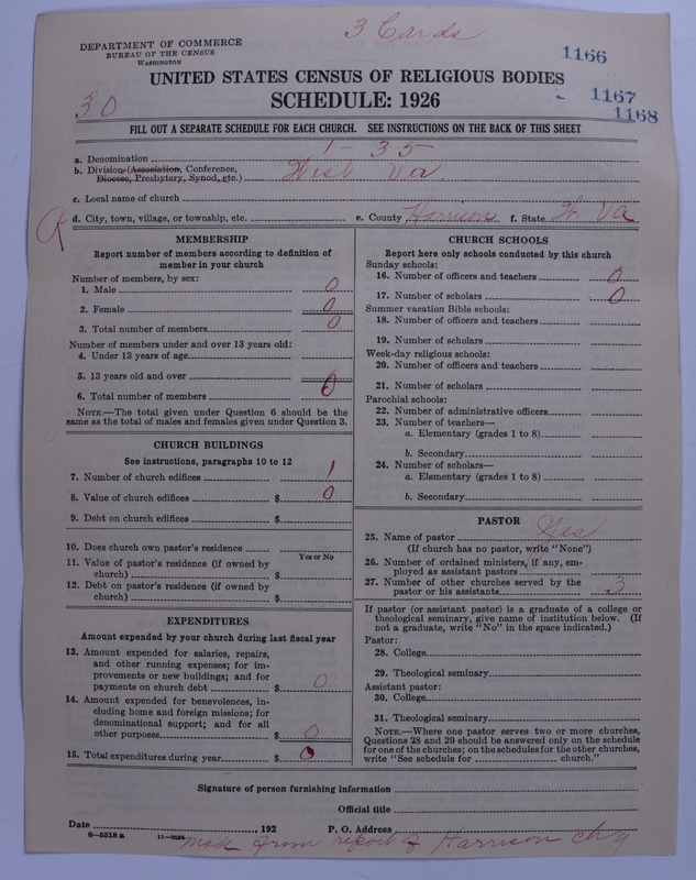 Scan of Methodist Protestant Church: 1166