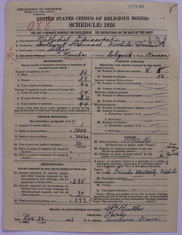 Scan of Methodist Episcopal Church: 19398