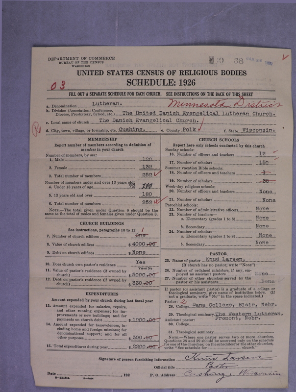 Scan of United Danish Evangelical Lutheran Church in America: 38