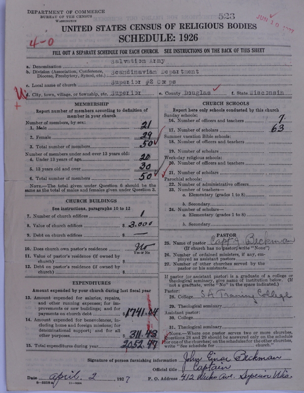 Scan of Salvation Army: 523
