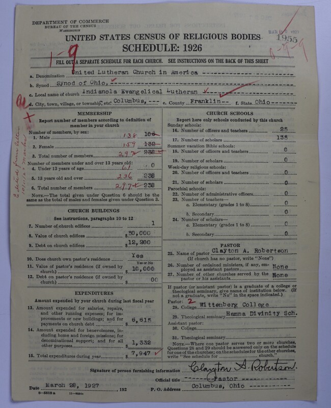 Scan of United Lutheran Church in America: 1955