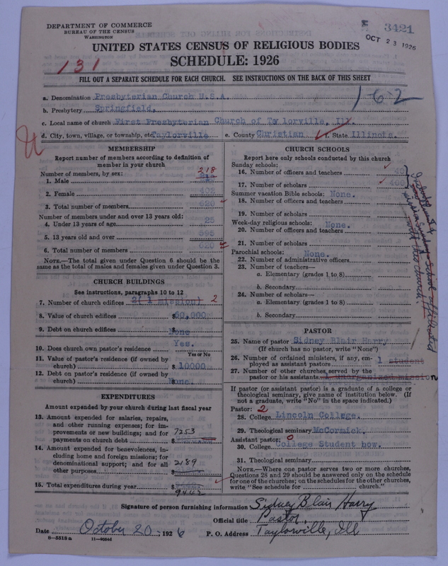 Scan of Presbyterian Church in the United States of America: 3421