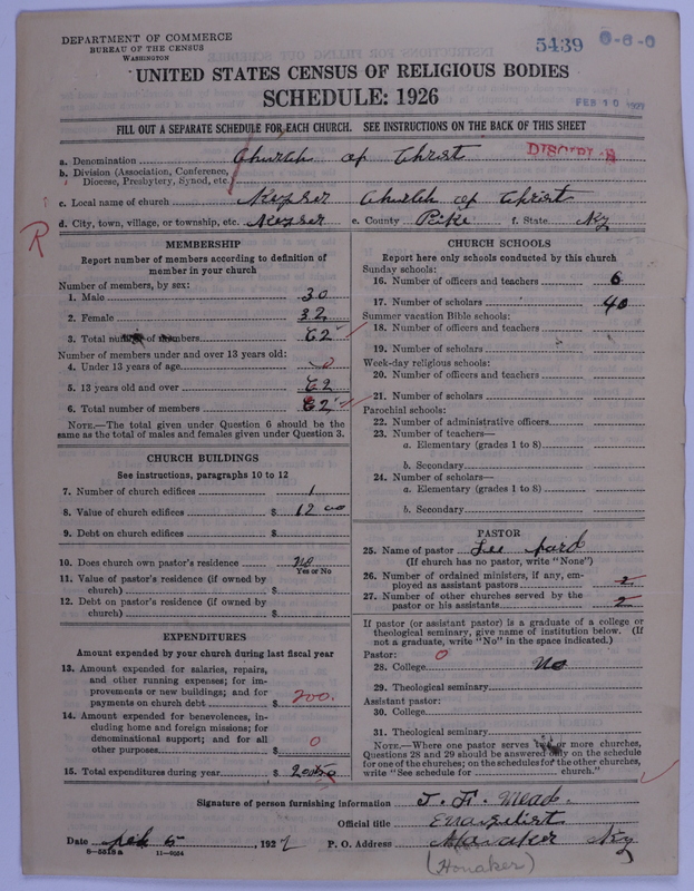Scan of Disciples of Christ: 5439
