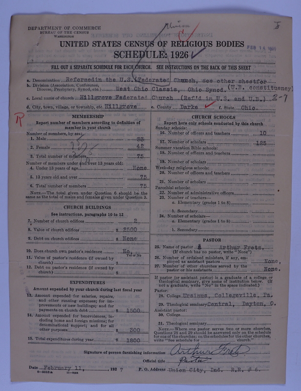 Scan of Federated Churches: 174